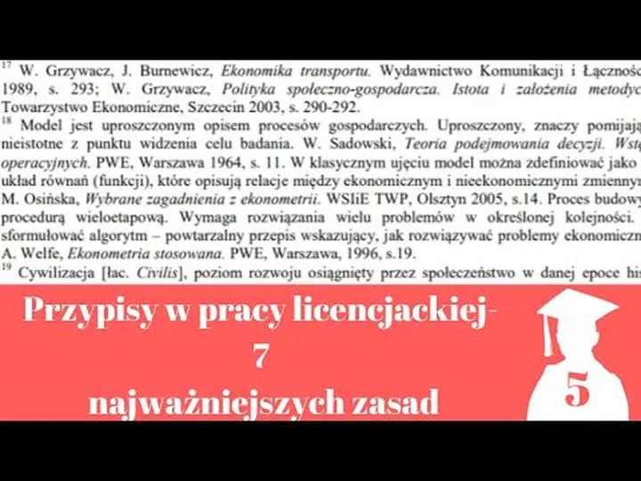 Przypisy w pracy licencjackiej