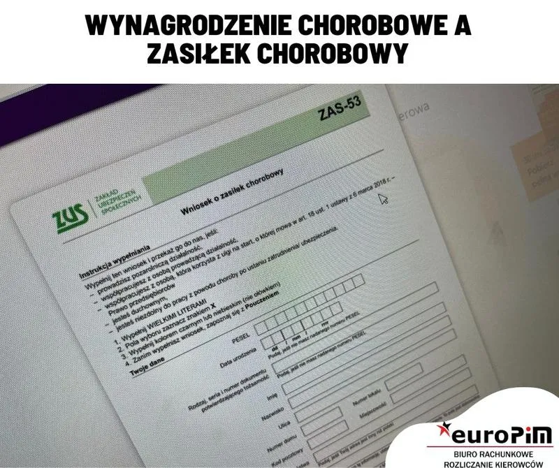 Zasiłek chorobowy a komornik